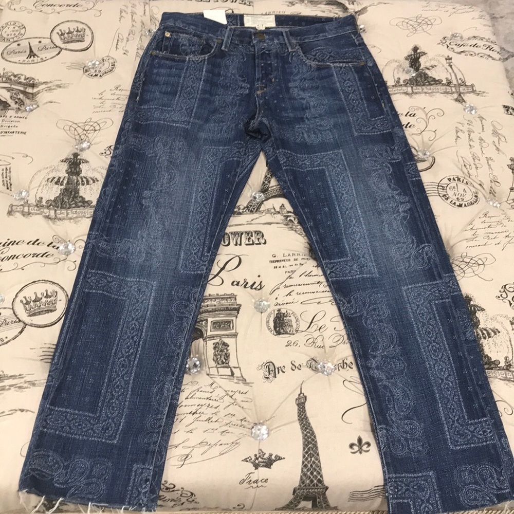 🎁 Current/Elliott Unisex Straight Leg Jeans - Picture 3 of 9